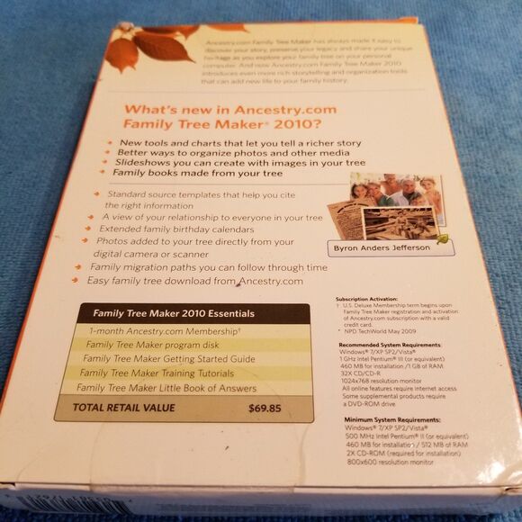 Family Tree Maker 2010 from Ancestry.com - Picture 2 of 6